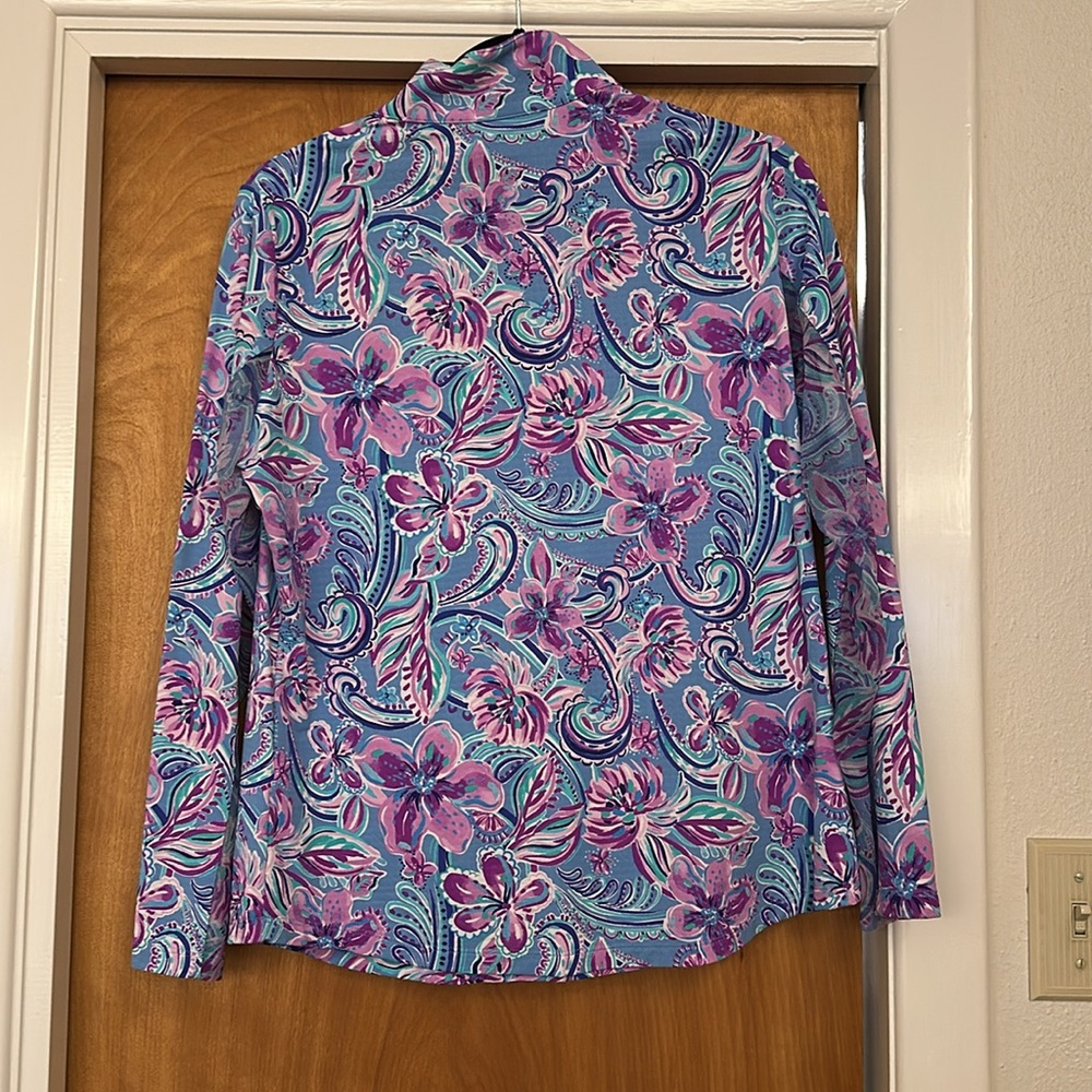 IBKUL Womens Allie Lavender Long Sleeve Sun Protection Cooling Athletic Shirt L - Picture 3 of 6